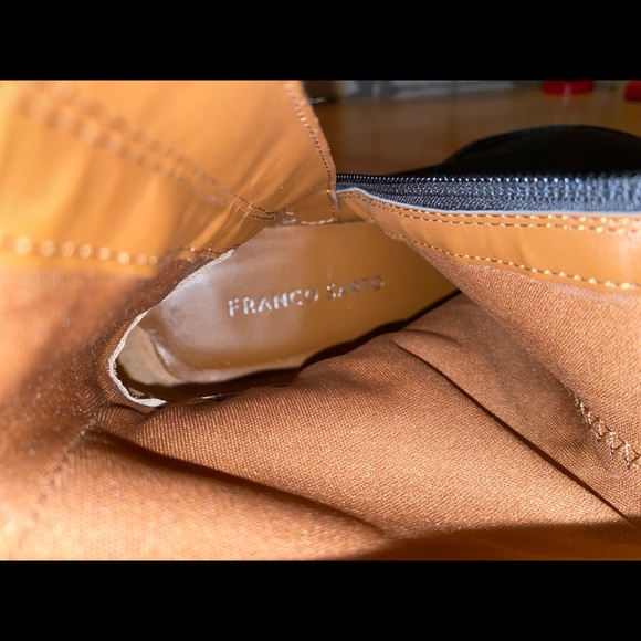 Franco Sarto Leather Corbeit 2 Black/Brown Knee High Riding Boots size 6M - Picture 10 of 16